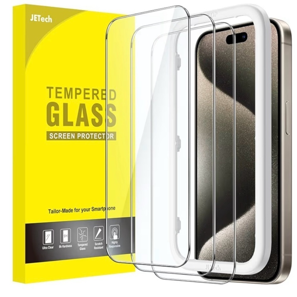 2 Boxes Tempered Glass Screen Protector for iPhone 16 - Clear NIB